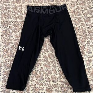 Under Armour Black Athletic Tights Youth M